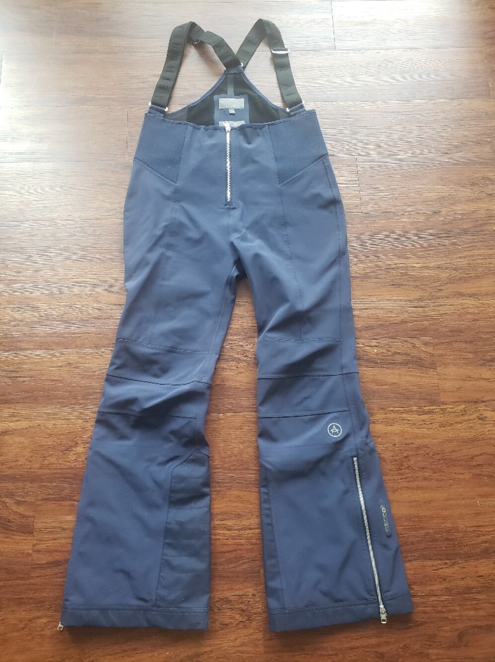 Aether Womens Navy Descent Snow Bibs Size Large Athletic Outdoor Winter Ski